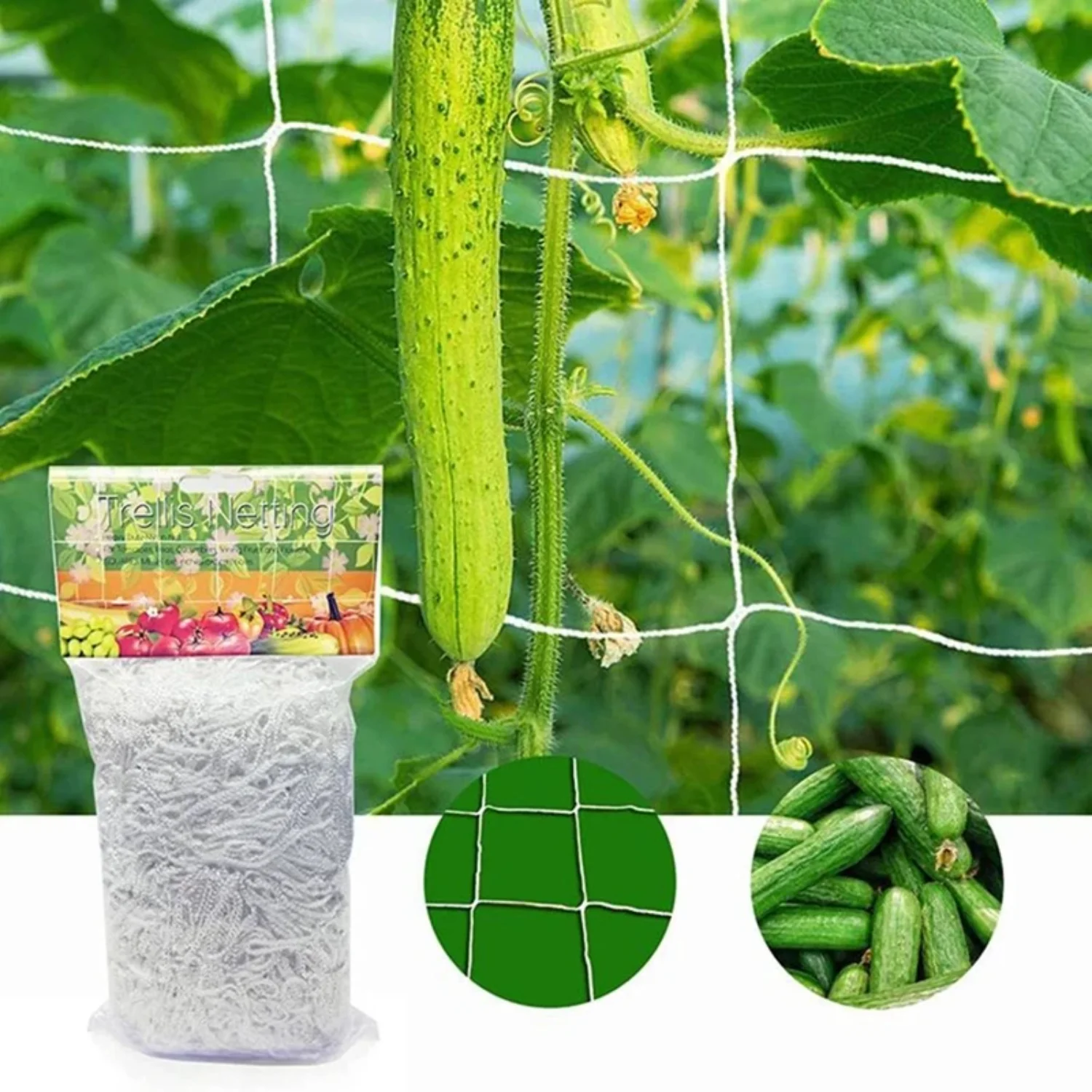 Garden Plants Climbing Net Polyester Net Morning Glory Flower Vine Netting Support Net Grow Net Holder Trellis Netting Multi Use