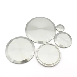 SS304 316L Stainless Steel Sanitary Solid End Cap Three Clamp Flange, Outer Diameter 25.4-183mm, Suitable For 0.5 