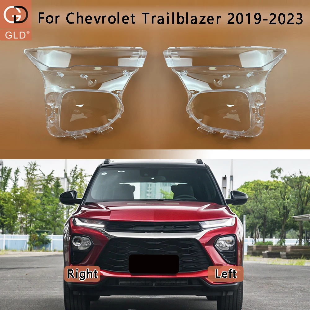 For Chevrolet Trailblazer 2019-2023 Transparent Headlight Cover Headlamp Shell Clear Lens Plexiglass Replace Original Lampshade