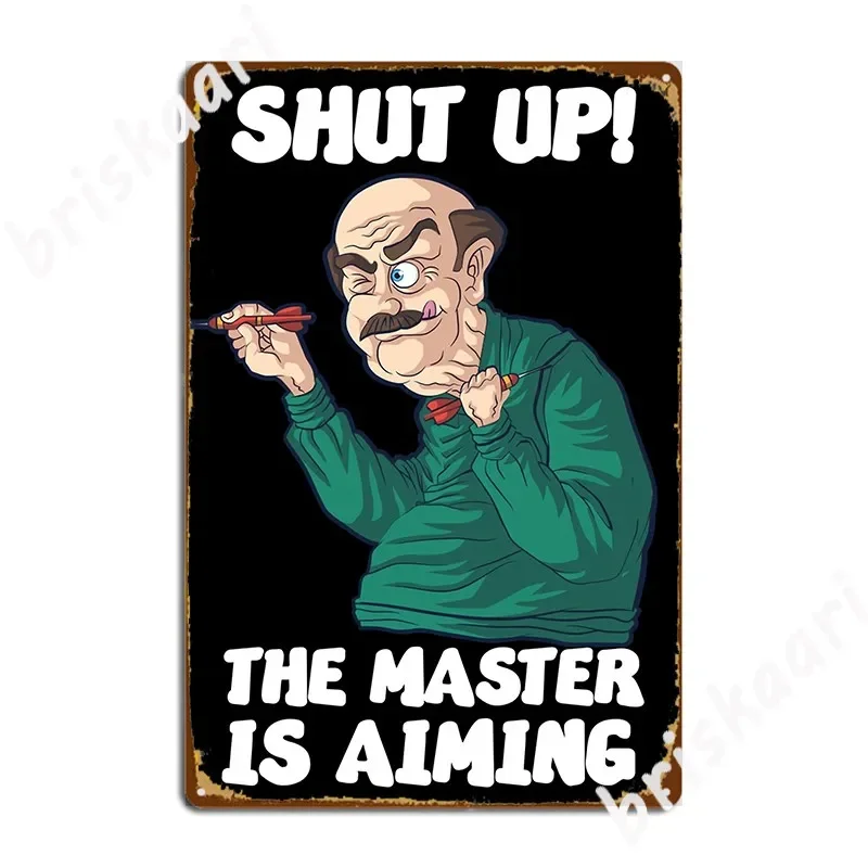 Darts Darts Master Aiming Metal Plaque Poster Classic Club Painting Décor Party Tin Sign Poster