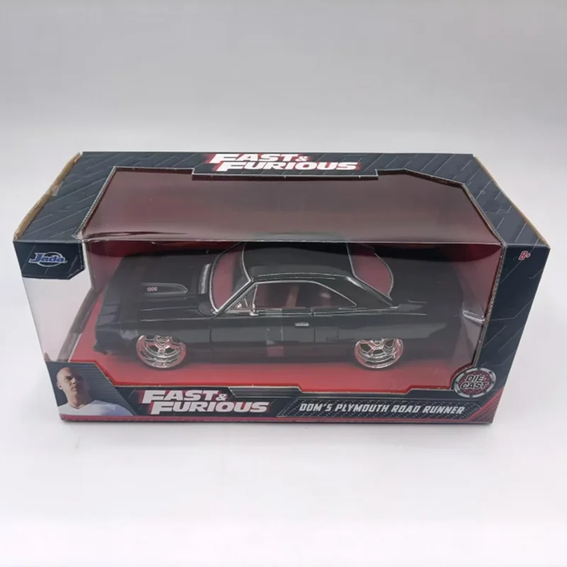

Jada литой под давлением масштаб 1:24 Plymouth ROAD RUNNER, модель автомобиля из сплава, статическая коллекция, украшенный праздничный подарок, игрушка, сувенирный подарок