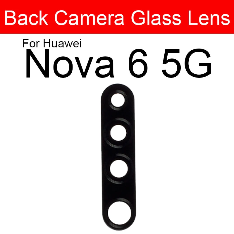 Rear Camera Glass Lens For Huawei Nova 6 4G 5G Nova 7 8 Pro 7i 6SE 7SE 8SE Back Glass Lens with Adhesive Sticker Repair