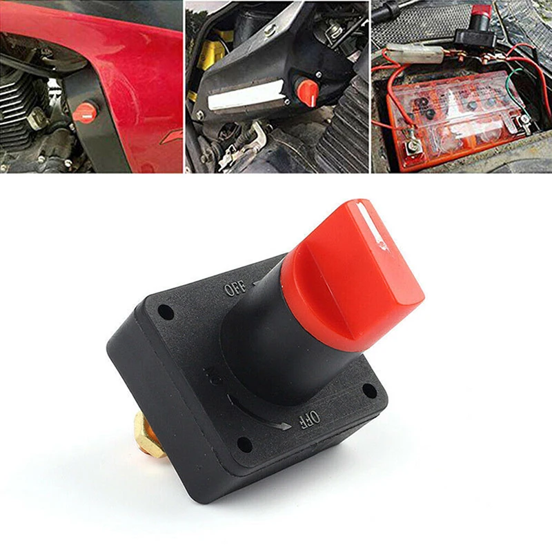 

Universal Auto Car Battery Isolator Switch 12V 24V Main Power Isolation Disconnector Cut Off Kill Switch For RV Boat