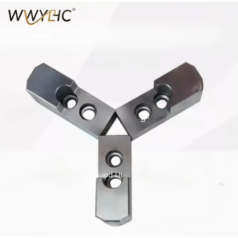 Apply To L-shaped Hydraulic Chuck 3-jaw Claw Heightened Soft  Inner Support Outer Circle Package  5/6/8 Inches