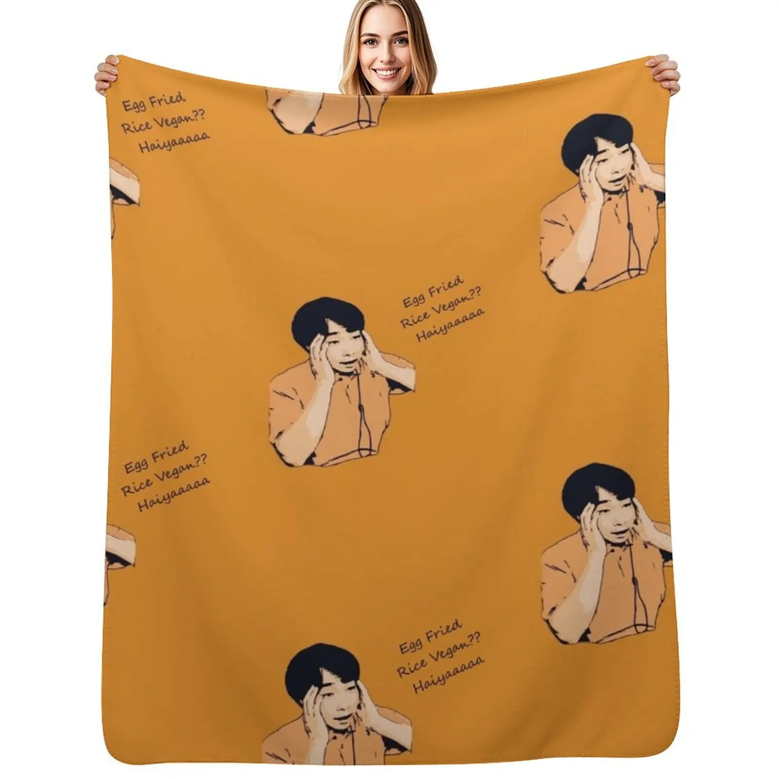 

Uncle Roger Haiyaaa Throw Blanket Decoratives Hairy Decorative Sofas Baby Blankets