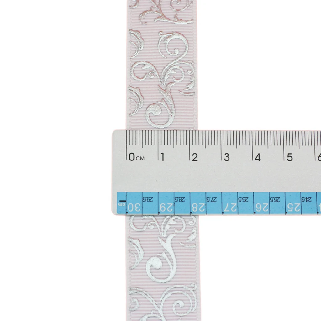 (10 yards/lotto) 25 millimetri Bianco stampa a Caldo lamina d\'argento regalo di nozze del nastro del grosgrain nastri all\'ingrosso