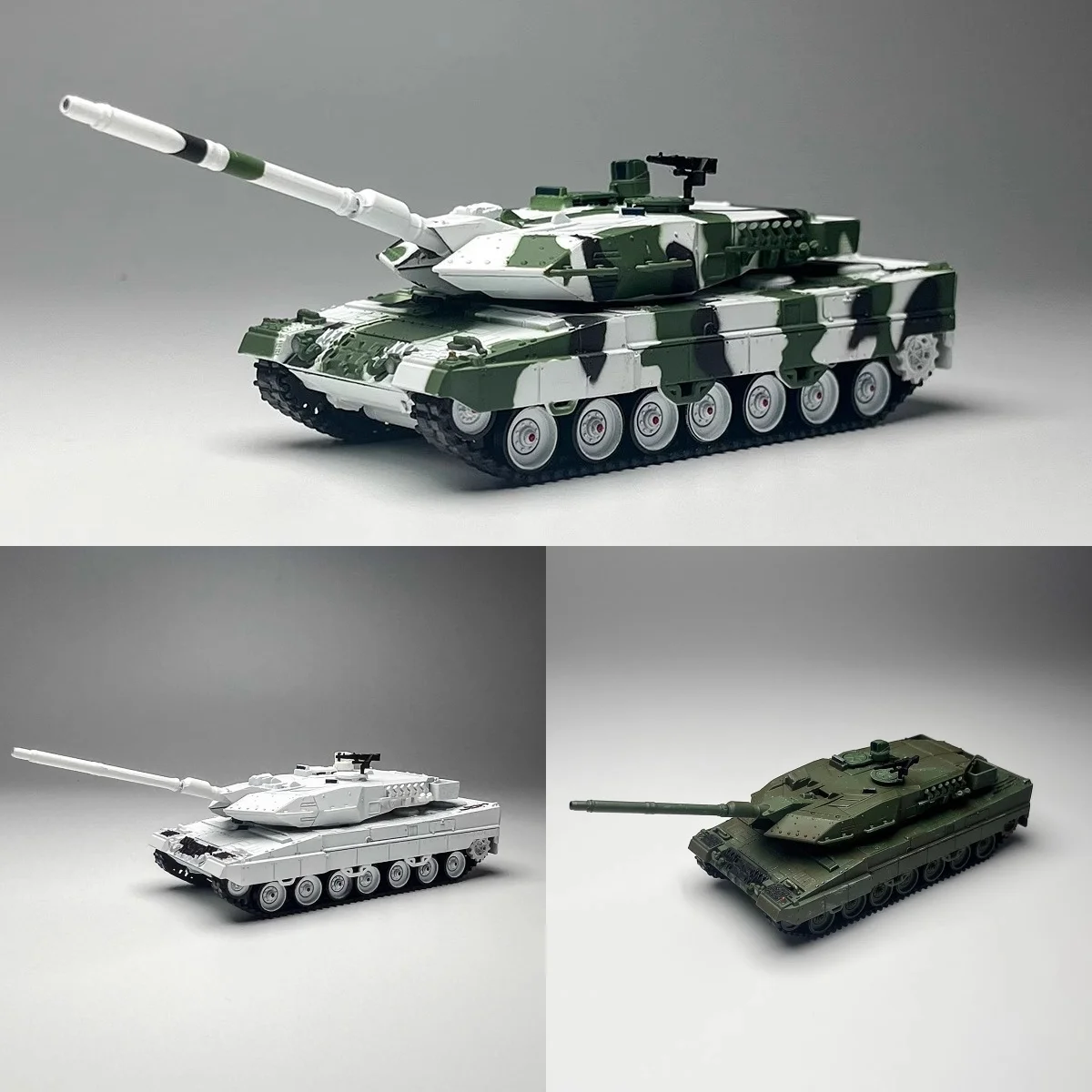 

Massdi 1:64 Leopard 2A6 Основной боевой сплав Военная модель бронеавтомобиля Модель танка