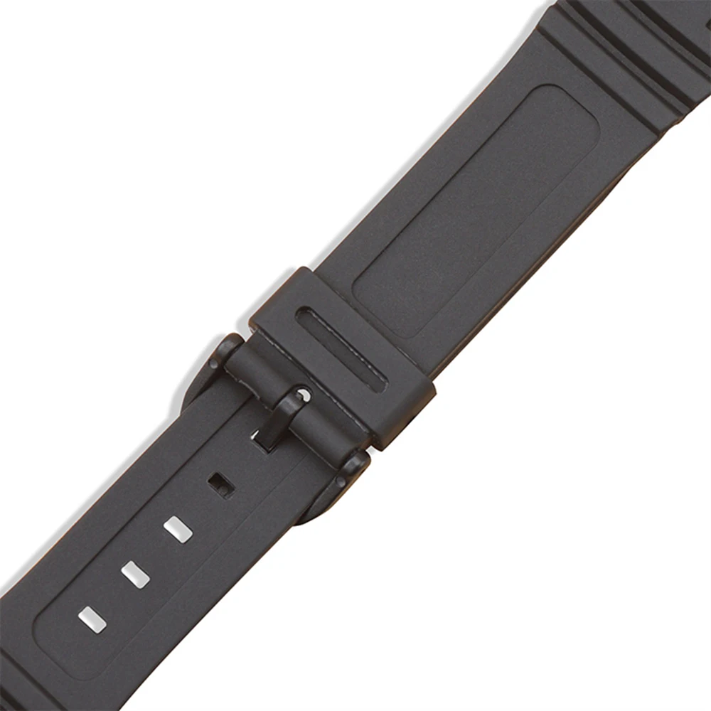 Vervanging Watch Band Pols Voor Casio W96H W-96H Band W-96H-1AV W-96H-9AV Sport Horloge Accessoires Waterdichte Pu Riem