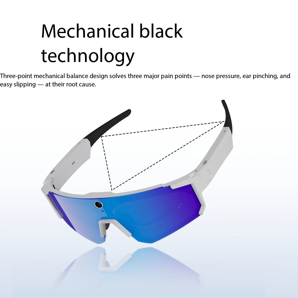 New AI Smart Sports Camera Glasses, Equipped With an 8MP Camera, HD Image Stabilization, Waterproof, Windproof Goggles
