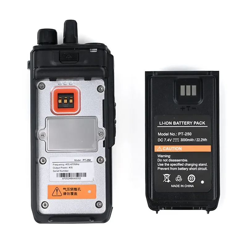 TSHICOM IP67 جهاز اتصال لاسلكي رقمي احترافي مقاوم للماء ومقاوم للانفجار مع نظام تحديد المواقع العالمي (GPS).