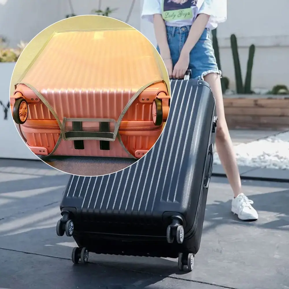 16-28 Inch Travel Luggage Cover PVC Transparent Luggage Protector Cover Waterproof Dustproof Suitcase Protector Cover Luggage