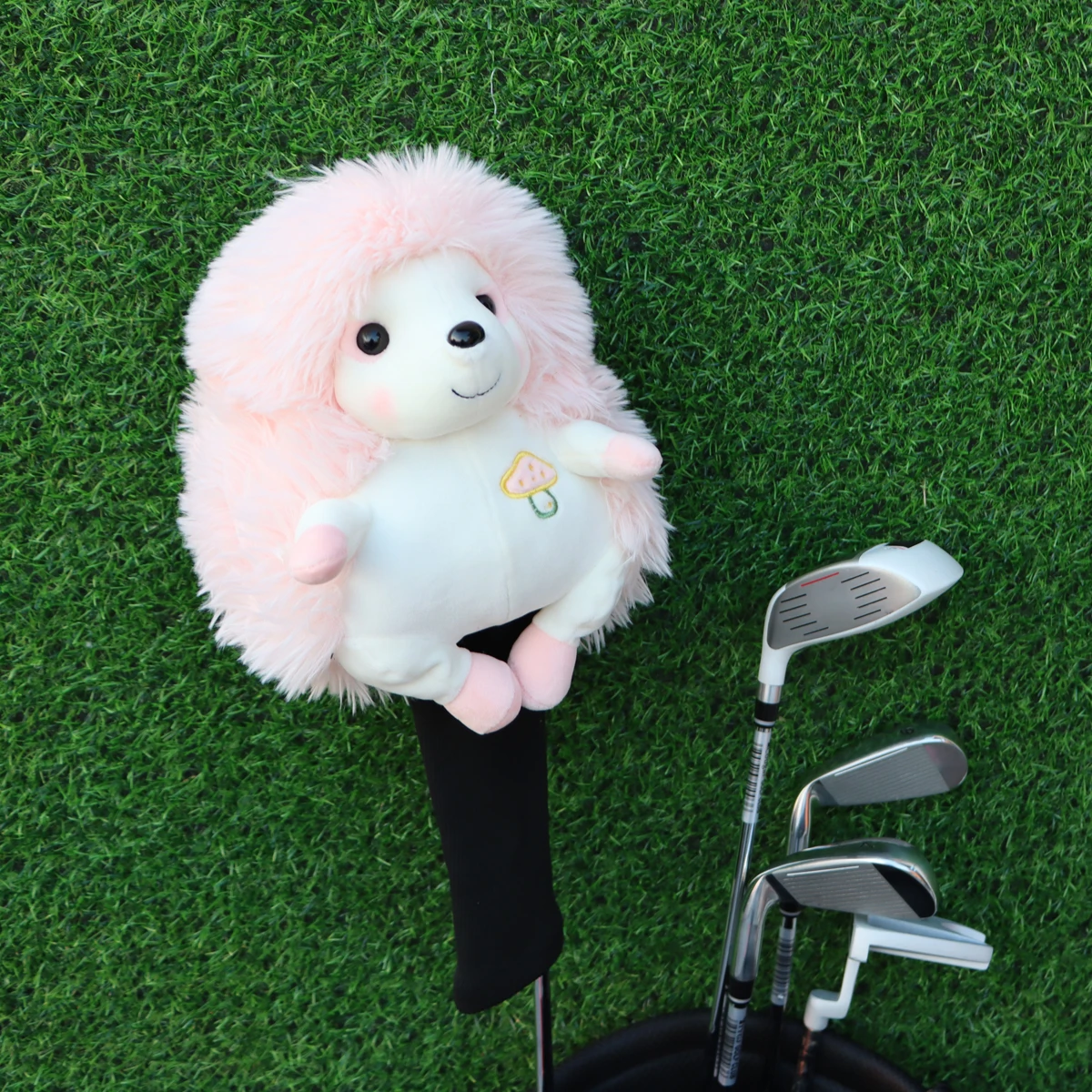 Plush Hedgehog Golf Wood Covers Plush Driver Animal Golf Headcovers Funny Golf Head Covers Collection Cute Soft Golf Protector