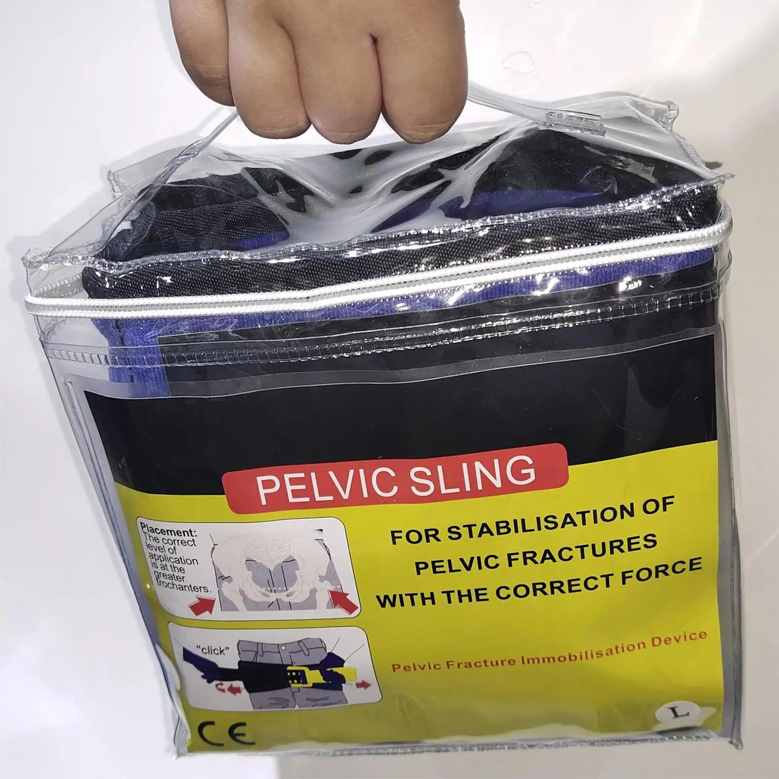 

Pelvic Sling Lower Back Support Belt Adjustable Hip Fracture Stabilizer Brace for Emergency and Postpartum Recovery