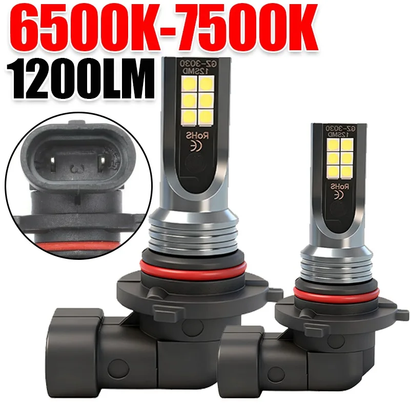 

2 шт. H8 H11 светодиодные HB4 9006 HB3 9005 противотуманные фары лампа 3030 12SMD 6000K белые автомобильные ходовые огни авто передние фонари светодиоды 12 В