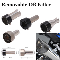 49mm 51mm Removable DB Killer Slip On For R11 R55 R77 Motorcycle Exhaust Escape Pipe Stainless steel Silenciador Muffler Plug