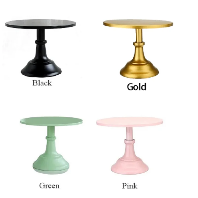 

Metal Iron Cake Stand Round Pedestal Dessert Holder Cupcake Display Rack Bakeware for Birthday Wedding Party Decoration