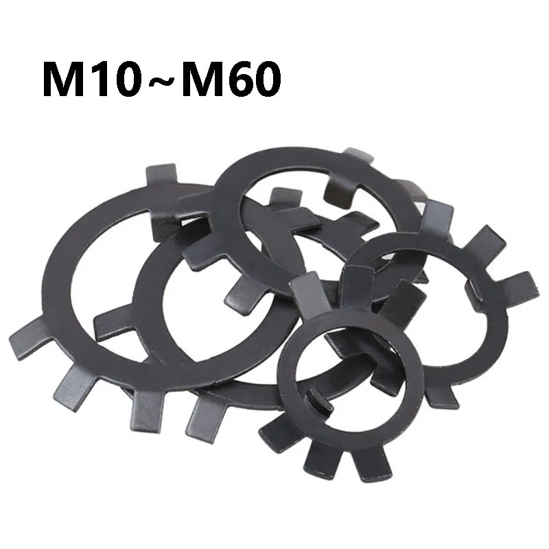 Carbon Steel External Tab Lock Washers M10 M12 M14 M16 M18 M20 M22 M24~M60 Bearing Retaining Washers For Machinery DIY Hardware
