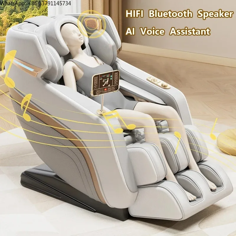 Multi Functional Full Body Airbags Massage Chair Zero Gravity Electric Lcd Screen Hifi Bluetooth Music Relieve Fatigue Home Use