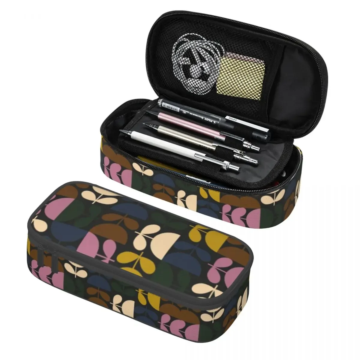 

Custom Orla Kiely Multi Stem Geometric Pencil Cases for Large Storage Scandi Mid Century Modern Pen Bag Box School Supplies