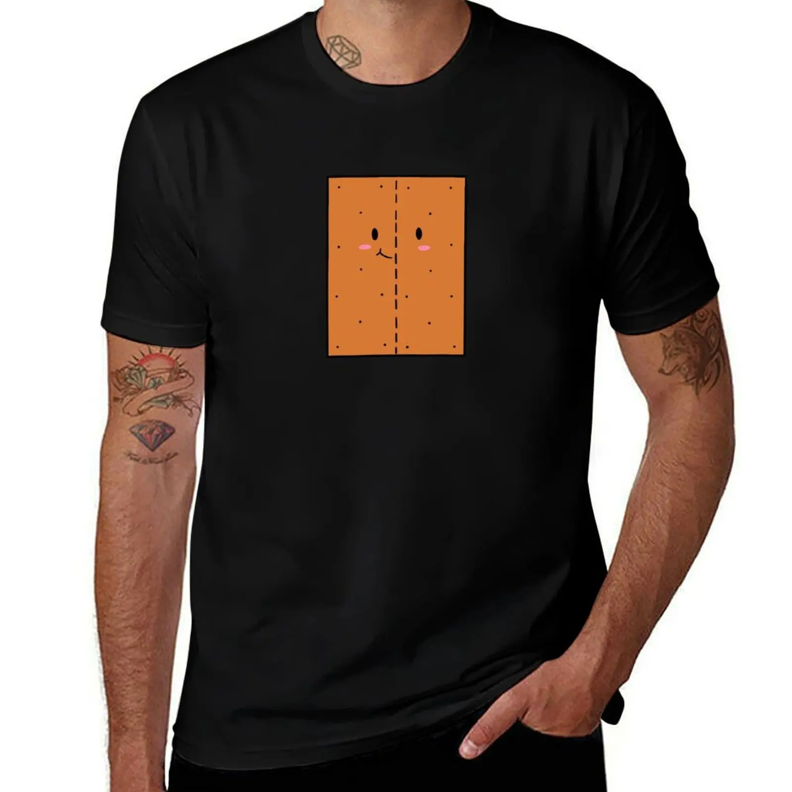 Cute Graham Cracker T-Shirt Work Wear Breathable Tee T-Shirt
