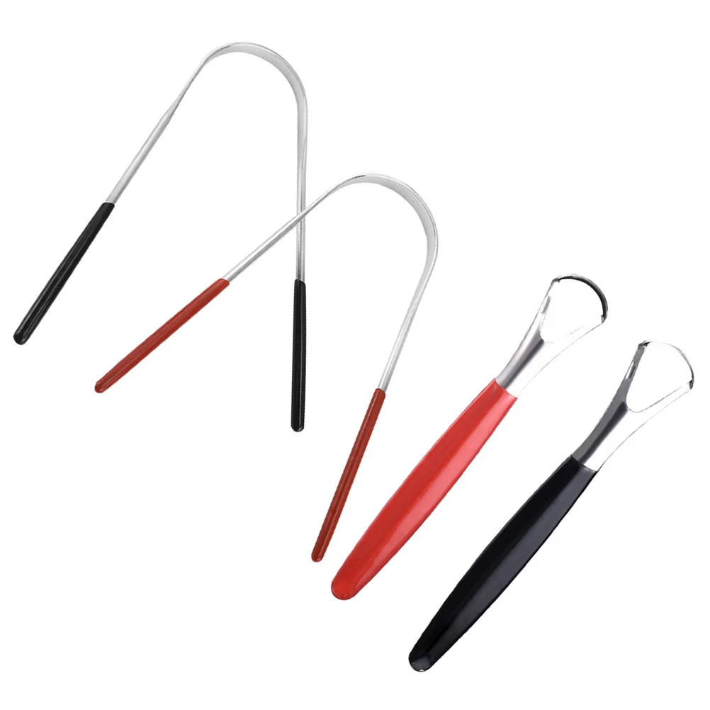 

4Pcs Tongue Scraper Set High-Quality Ergonomic Design for Effective Oral Cleaning Freshens Breath Lightweight Portable Tongue