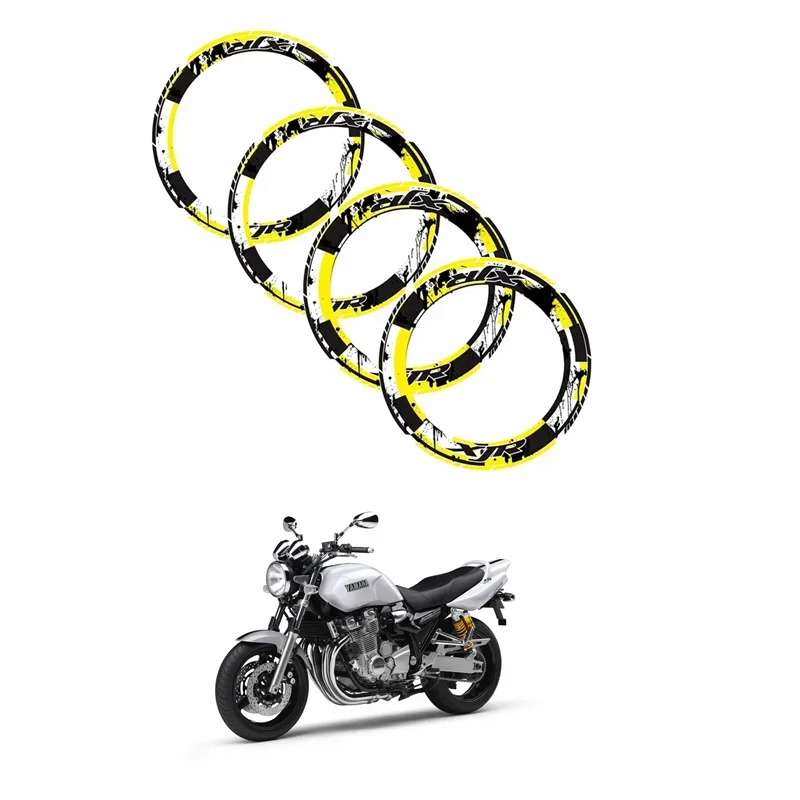 For YAMAHA XJR 1200 1300 XJR1200 XJR1300 Motorcycle Parts Contour Wheel Decoration Decal Sticker - 3