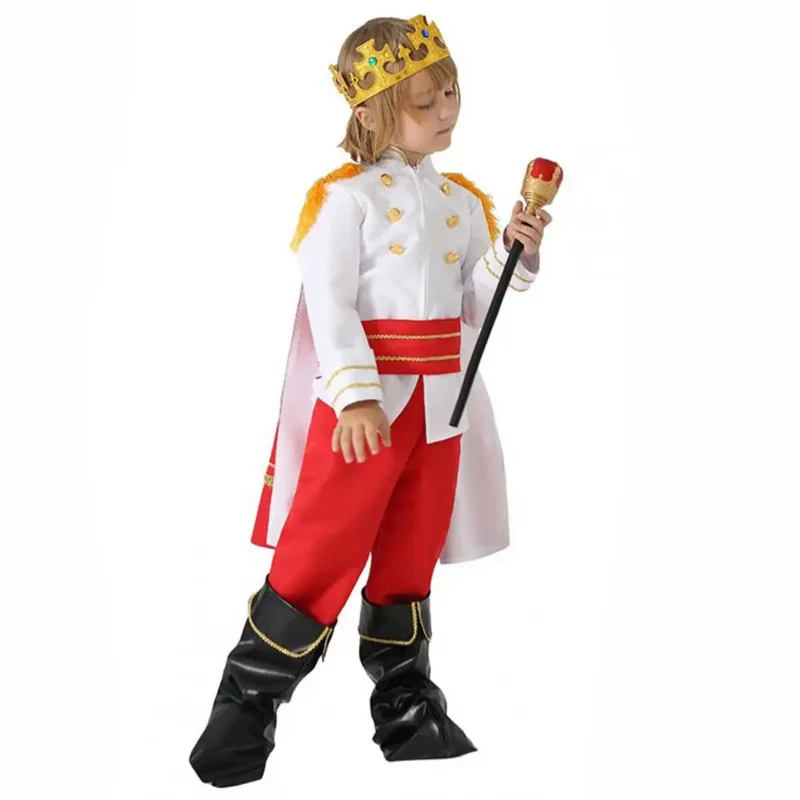 Prince Costume for Kids Boy Halloween Prince Cosplay Costumes 7 Piece Set Children's Gifts King Clothing Carnival Party Clothing