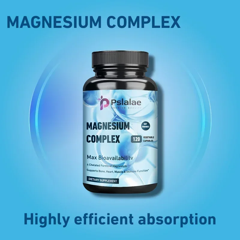 Magnesium Complex - Bone, Muscle & Heart Health Supplement, Sleep Support,Muscle Relaxation,Stress & Anxiety Relief Supplement