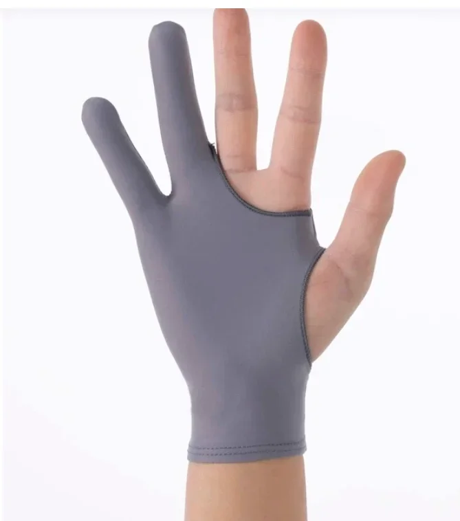 Guantes anti-mustouch de dos dedos, guantes anti-mustouch de tres capas para pintura y bocetos, guantes para tableta y dibujo