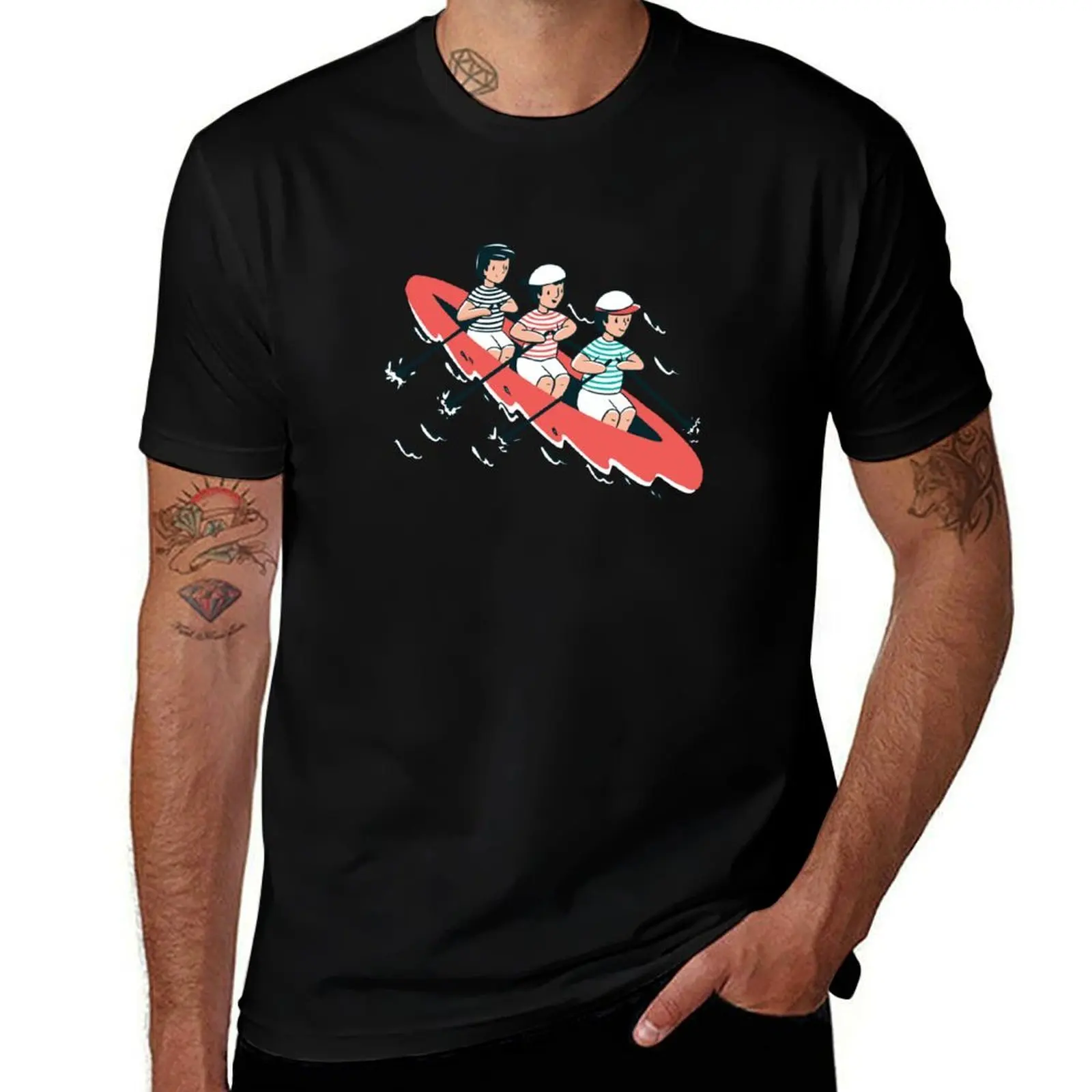 Rowing, rowers, children T-Shirt Sweat Absorbing Sports Tee Shirt T-Shirt