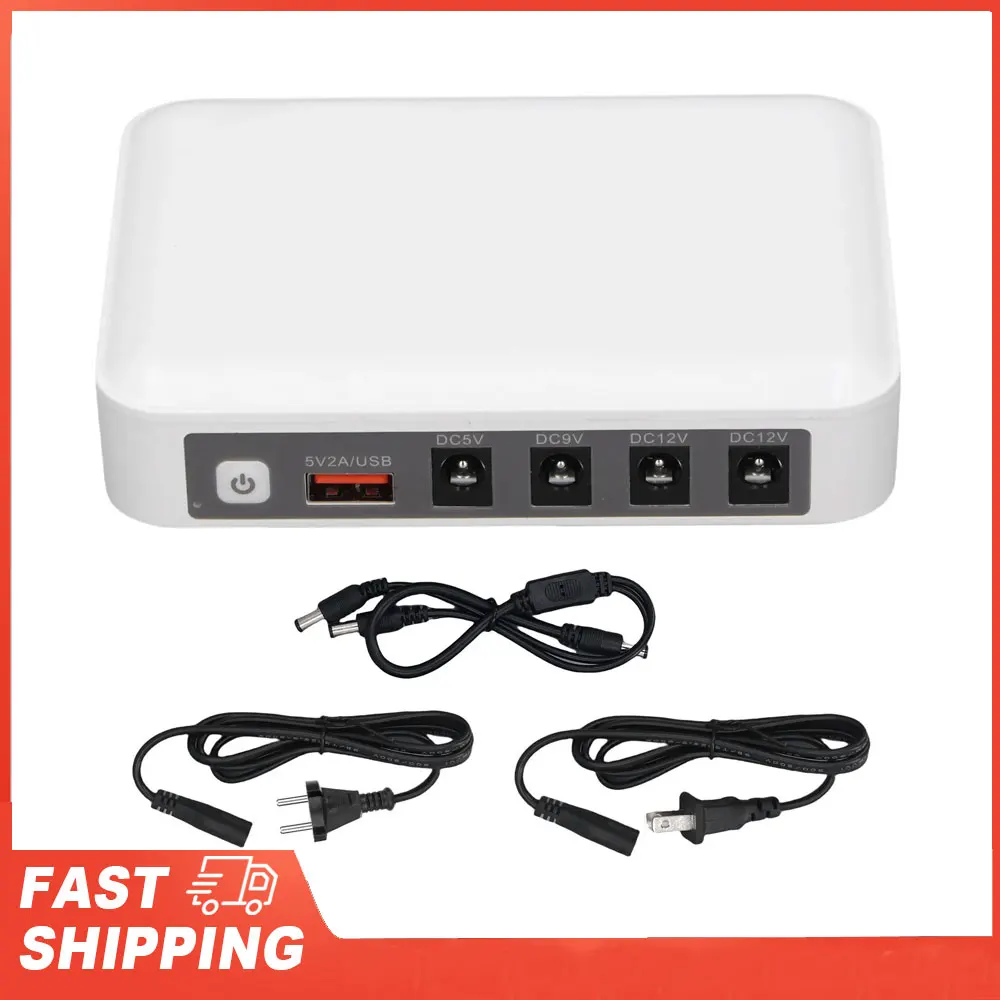 Mini UPS 6000mAh Large Capacity 5V 9V 12V Output Multiple Guards Router Uninterruptible Power Supply Mini UPS 6000mAh Mini UPS