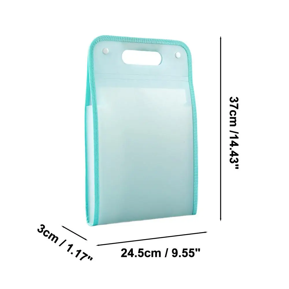 13 Pocket File Folders Portable A4 Letter Size Macaron Color Accordian Document Organizer Classroom Office Home Storage view 6