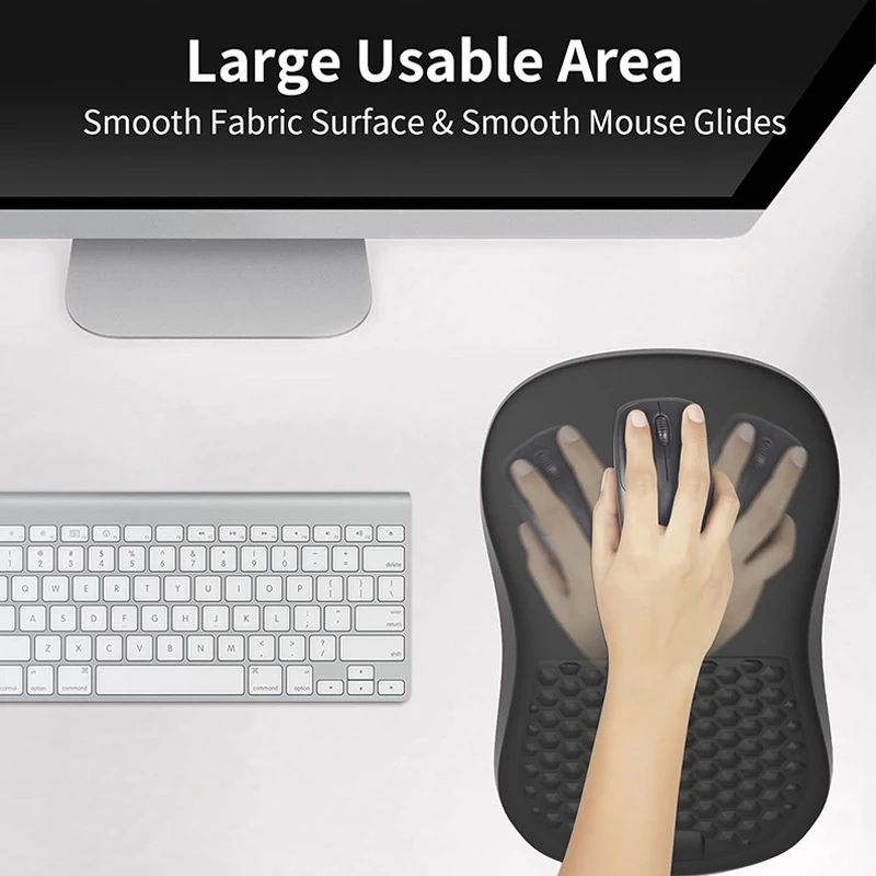 Silikon-Handgelenkauflage mit ergonomischem Neigungsdesign, 10 Farben, rutschfeste Schreibtischunterlage für Büro und Gaming. – Detail 1