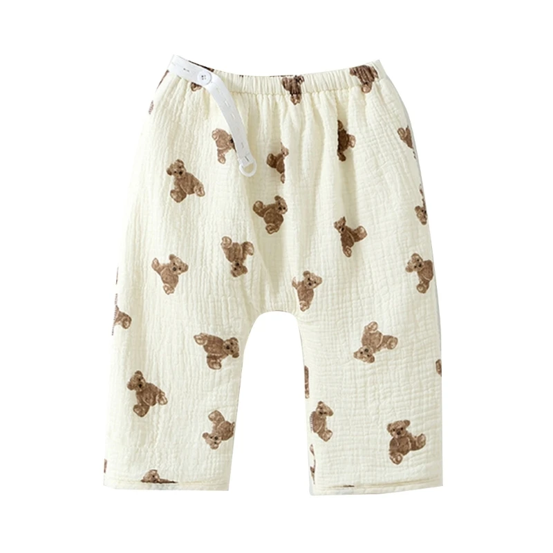 Pantalons pour bébés filles garçons, pantalons d'entraînement anti-moustiques amples pour bébés D5QA