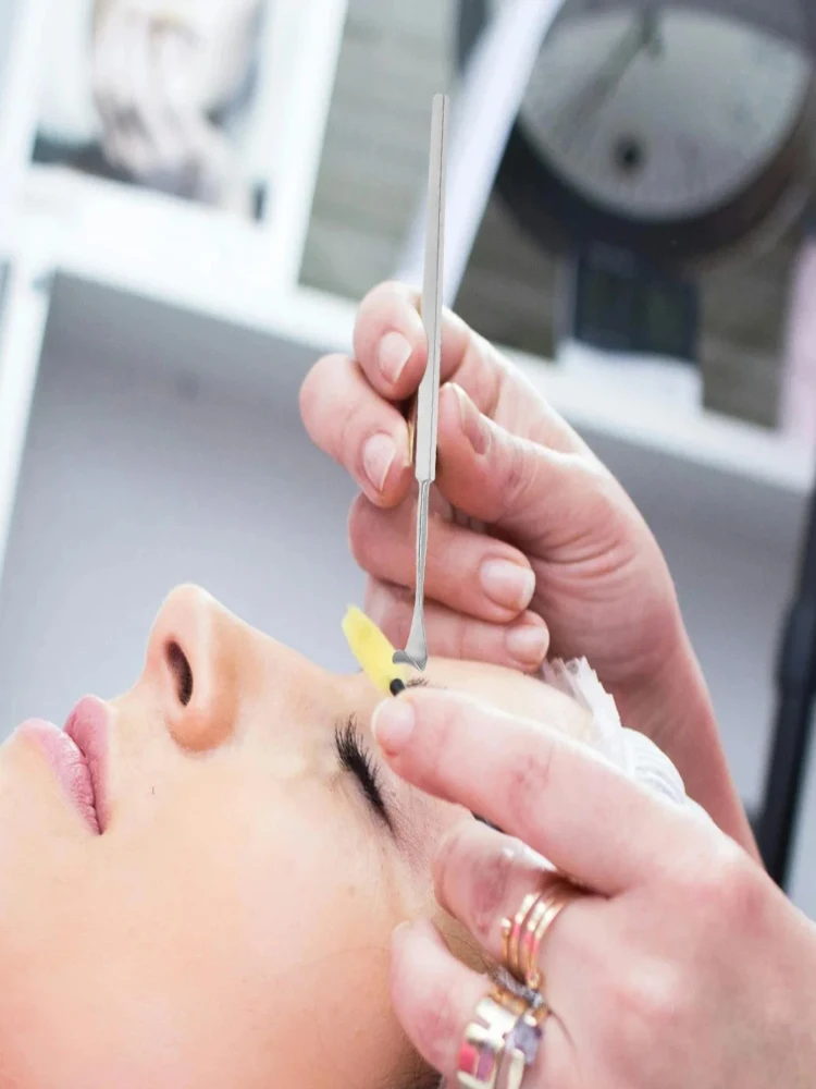 Spalmatore per strumenti oftalmici in acciaio inossidabile/lega di titanio da 1 pezzo, spalmatore per doppia palpebra, gancio per doppia palpebra oftalmico