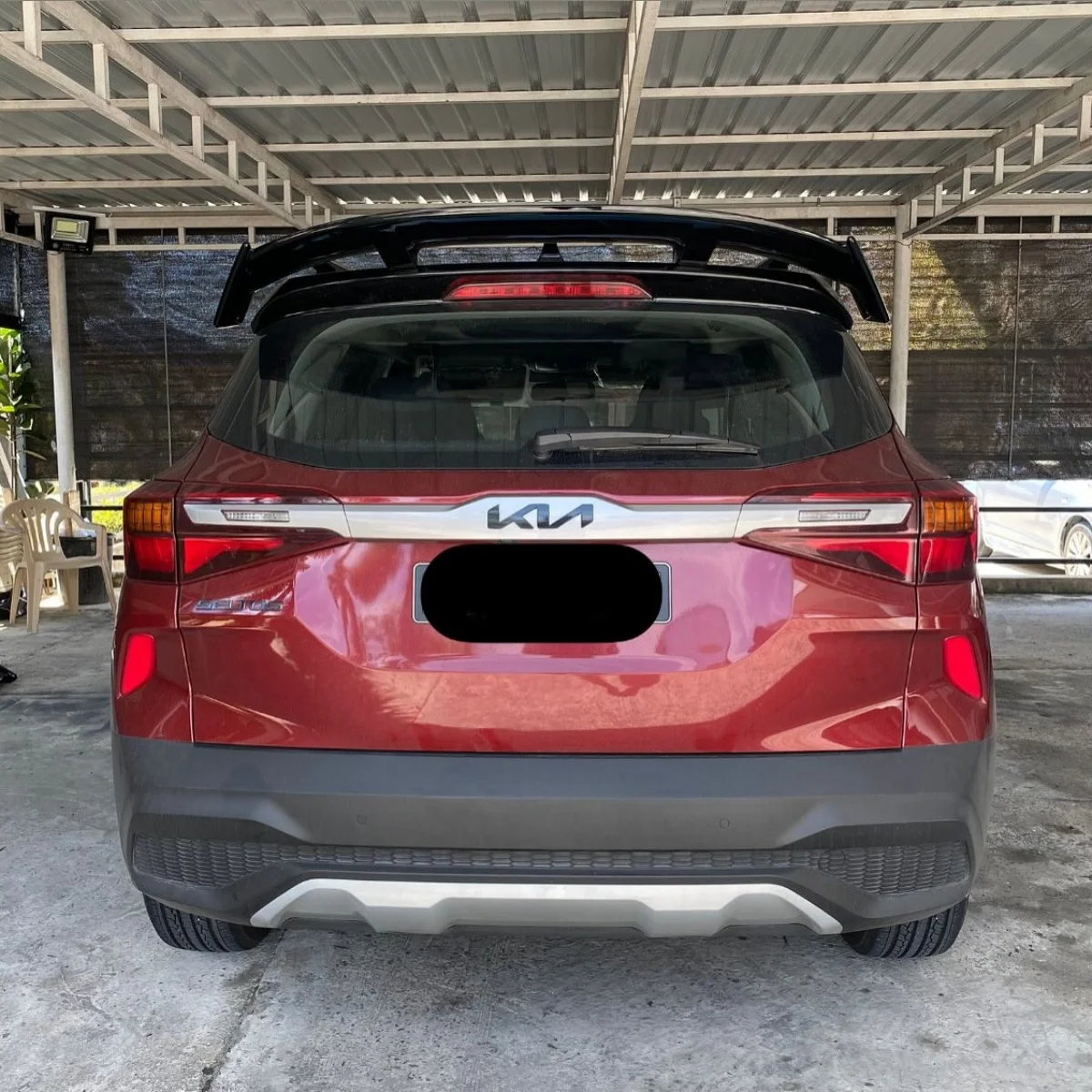 

Спойлер на крышу для Kia Seltos SP2 2019 2020 2021 2022 2023 2024 2025 Задний спойлер Сплиттер на крышу багажника BodyKit Tuning Gloss