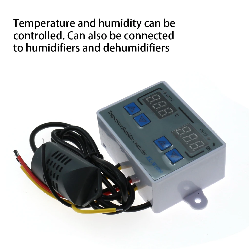 Thermostat LED Screen Temperature Controller 24V Multipurpose Household Supplies 0 °C-100 °C Cooling Control Hygrometer