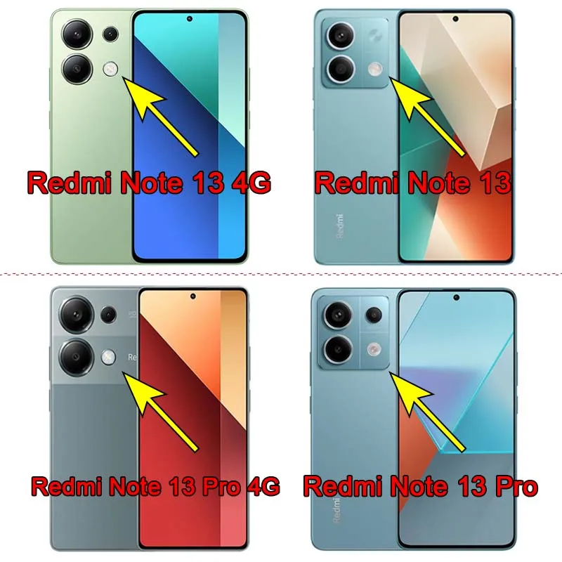 For Redmi Note 13 Pro / 4G Ultra Clear Slim Back Rear Camera Cover Lens Protector Guard Soft Protective Film -Not Tempered Glass