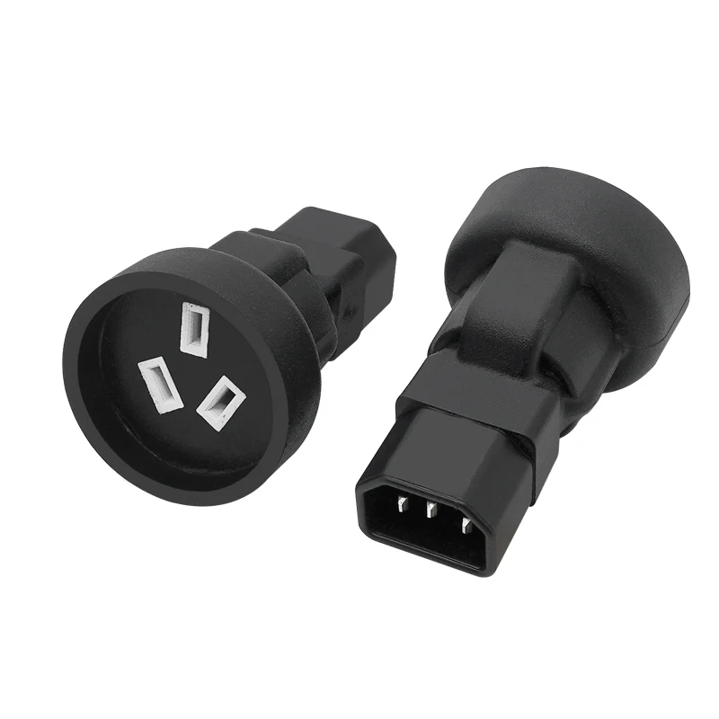 IEC320 C14 TO AU PDU CONVERTER PLUG,IEC 320 C14 para SAA 3 pin female Power adapter C14 to SAA Australia 3 pin Female 10A 250V