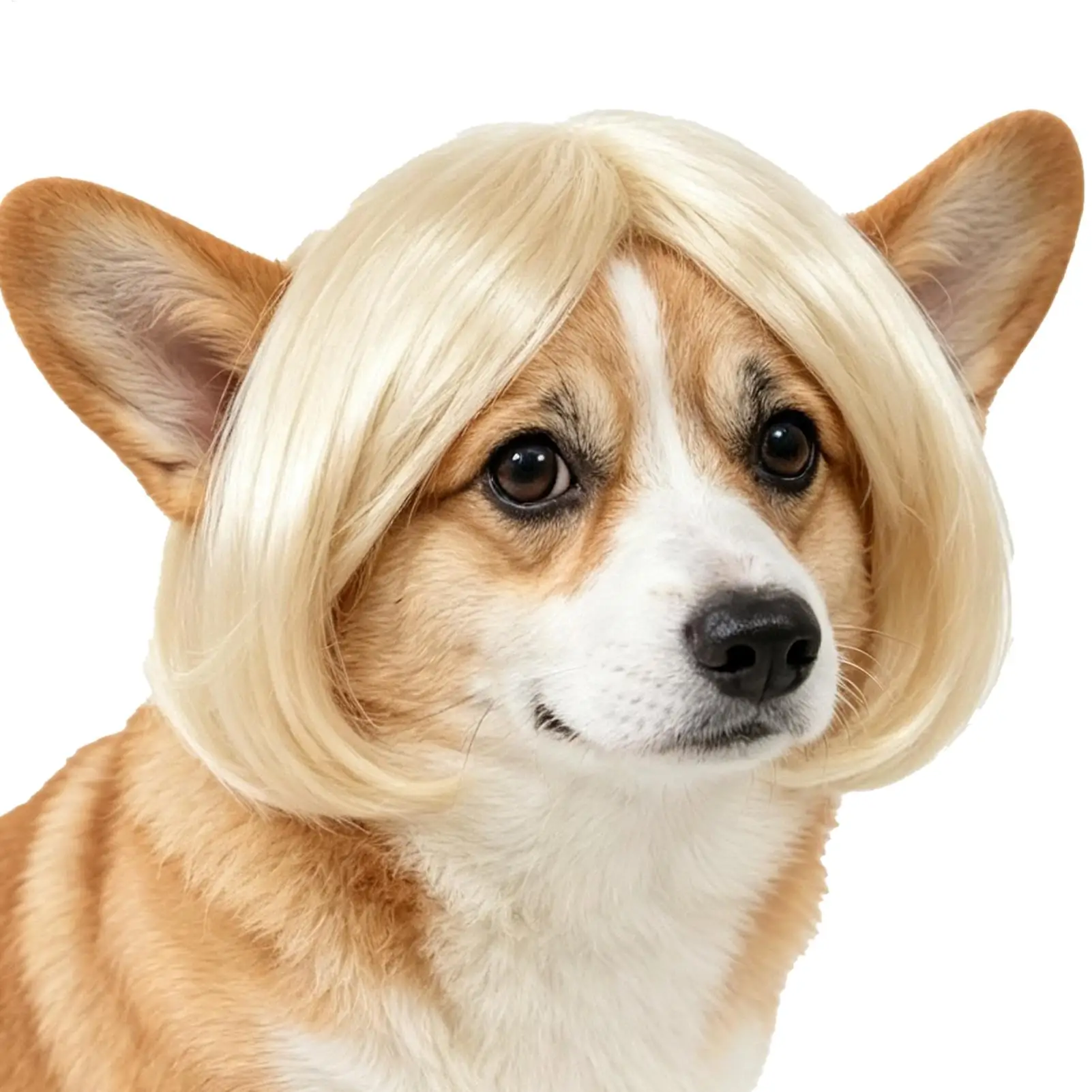 Haustierperücke, Hundeperücke, lustige Haustierperücke, Halloween-Haustierzubehör, lockiges Haar, glattes Haar, Katzenperücke, kann individuell gestaltet werden, Haustierbedarf. – Detail 5