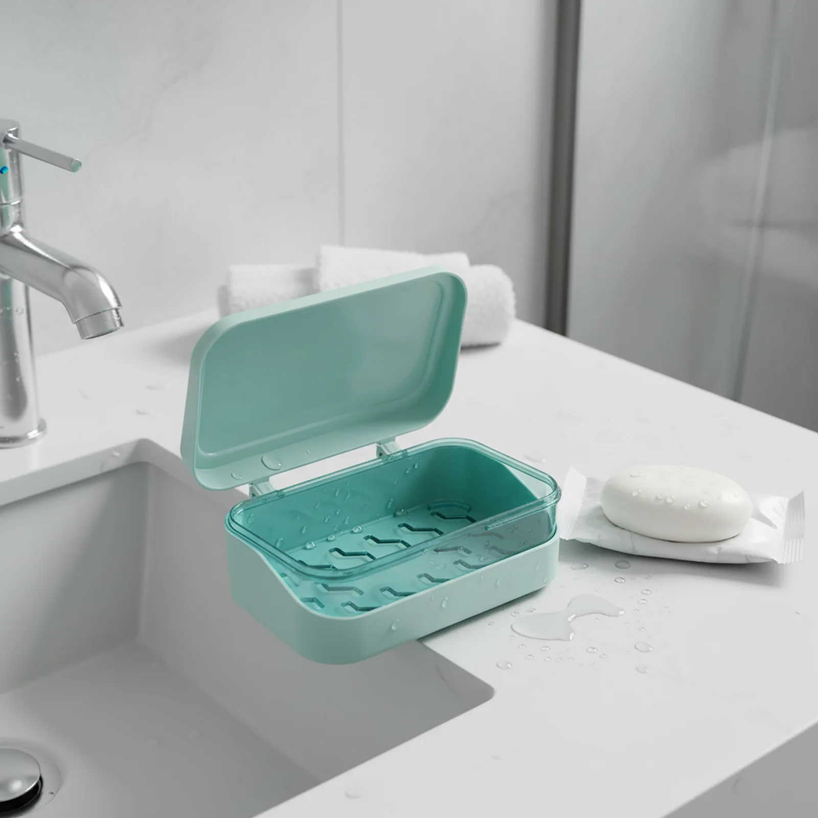 Toilet Storage Soap Case Soap Box For Home Bathroom Travel 13.2X8X5cm Accessories Creative White/Pink/Blue Color