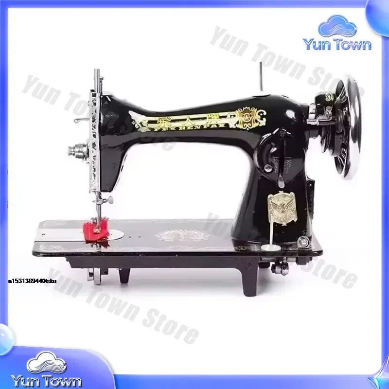 Vintage Style Sewing Machine Head for Household Use with 220V 250W Motor Pedal Regulator Replacement Parts for Old Fashioned