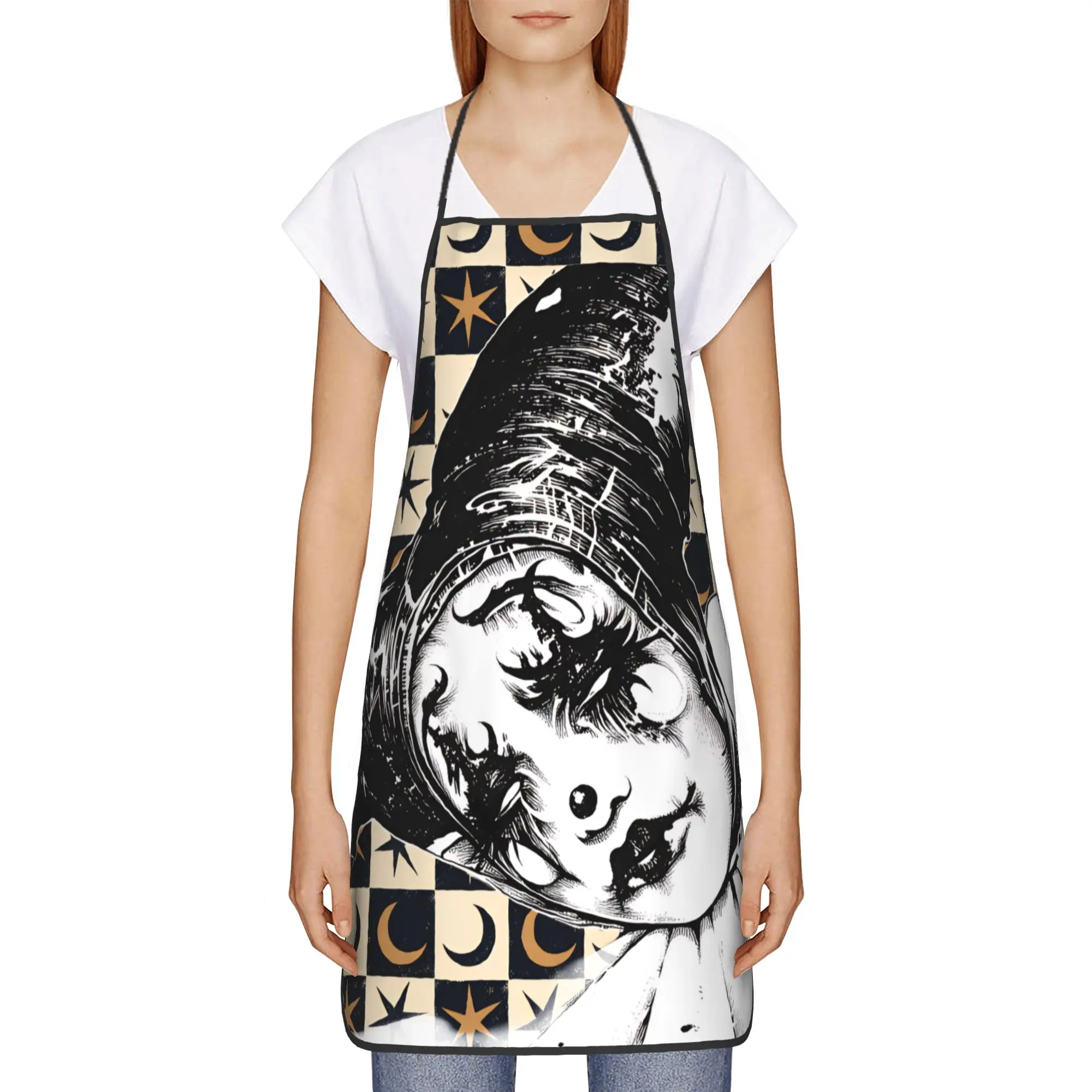 Playing Cards  Apron  Custom Household Kitchen Accessories Work Manicure Aprons without Pocket