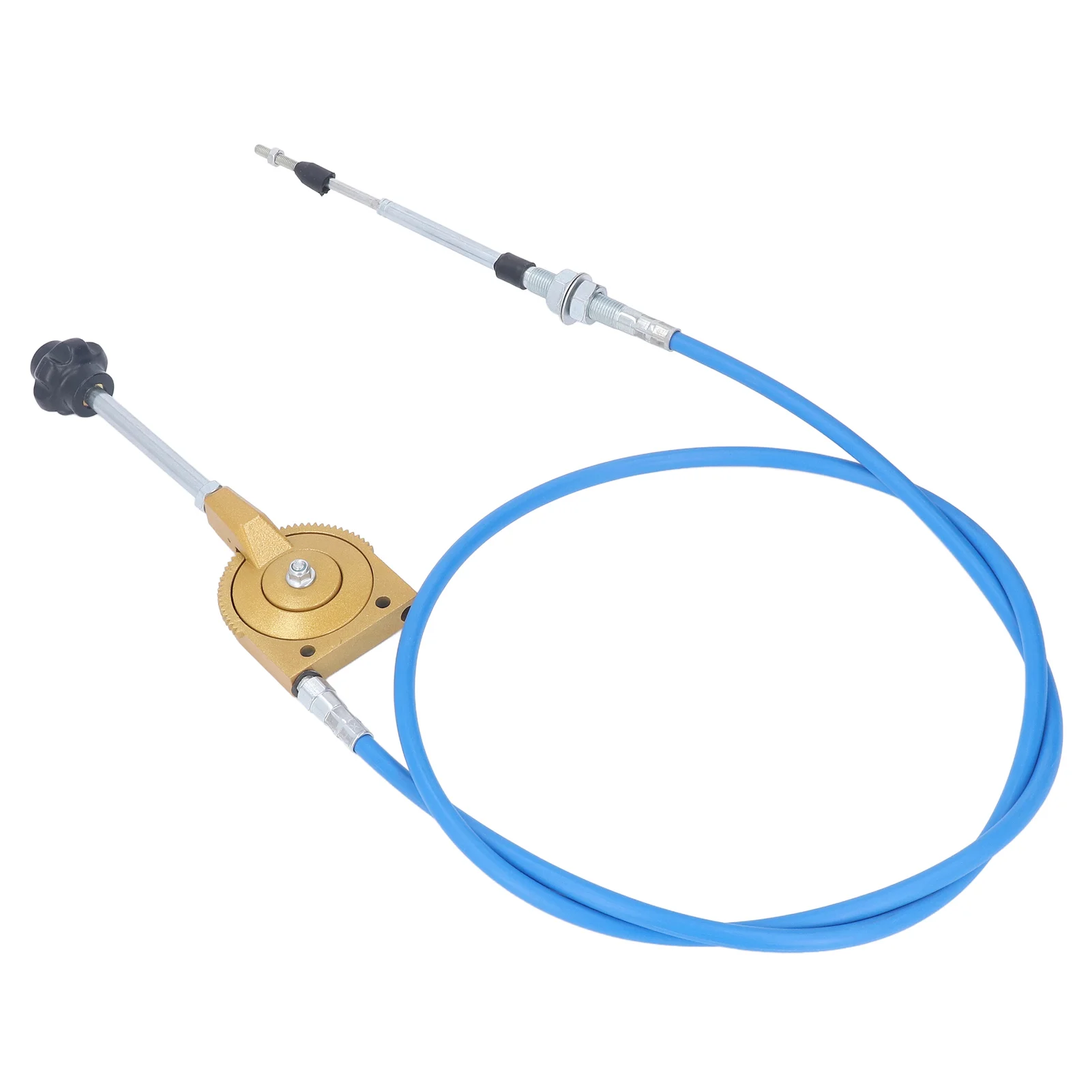 2m Throttle Cable PU Stainless Steel Weather Resistant Manual Accelerator Cable for Excavator Mixer Accelerator Cable