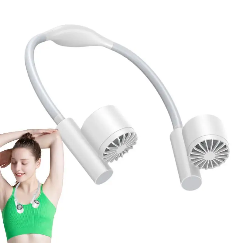 

Hands Free Neck Fan Neck Fan Cooler 3 Speeds Neck Air Conditioner Super Quiet Cooling Neck Fan Cool Fans For Neck Cooling