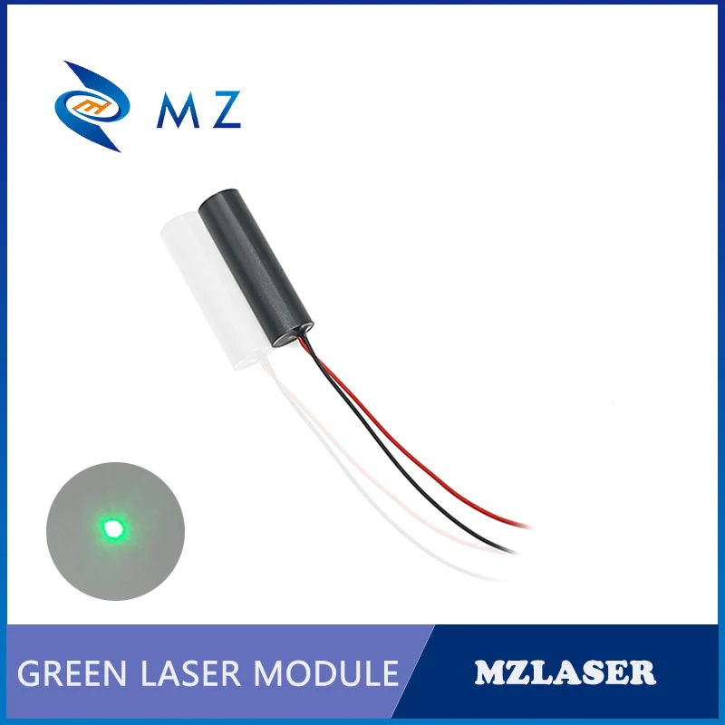 Modulo diodo Laser a punto verde compatto D12mm 520nm 10mw 24V di vendita caldo grado industriale