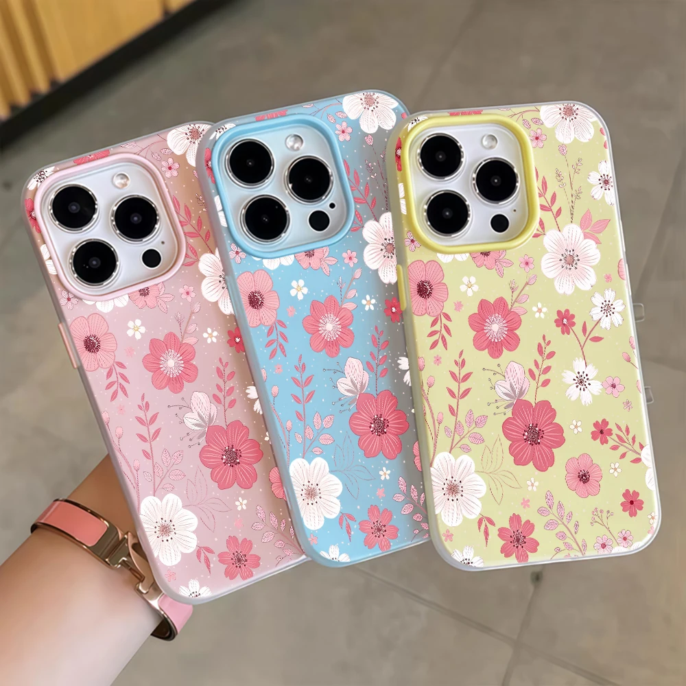 ディスティピンクワイルドフラワースターメンキュートゼリーシェ - Phone Cases Wildflower のレビューと価格
