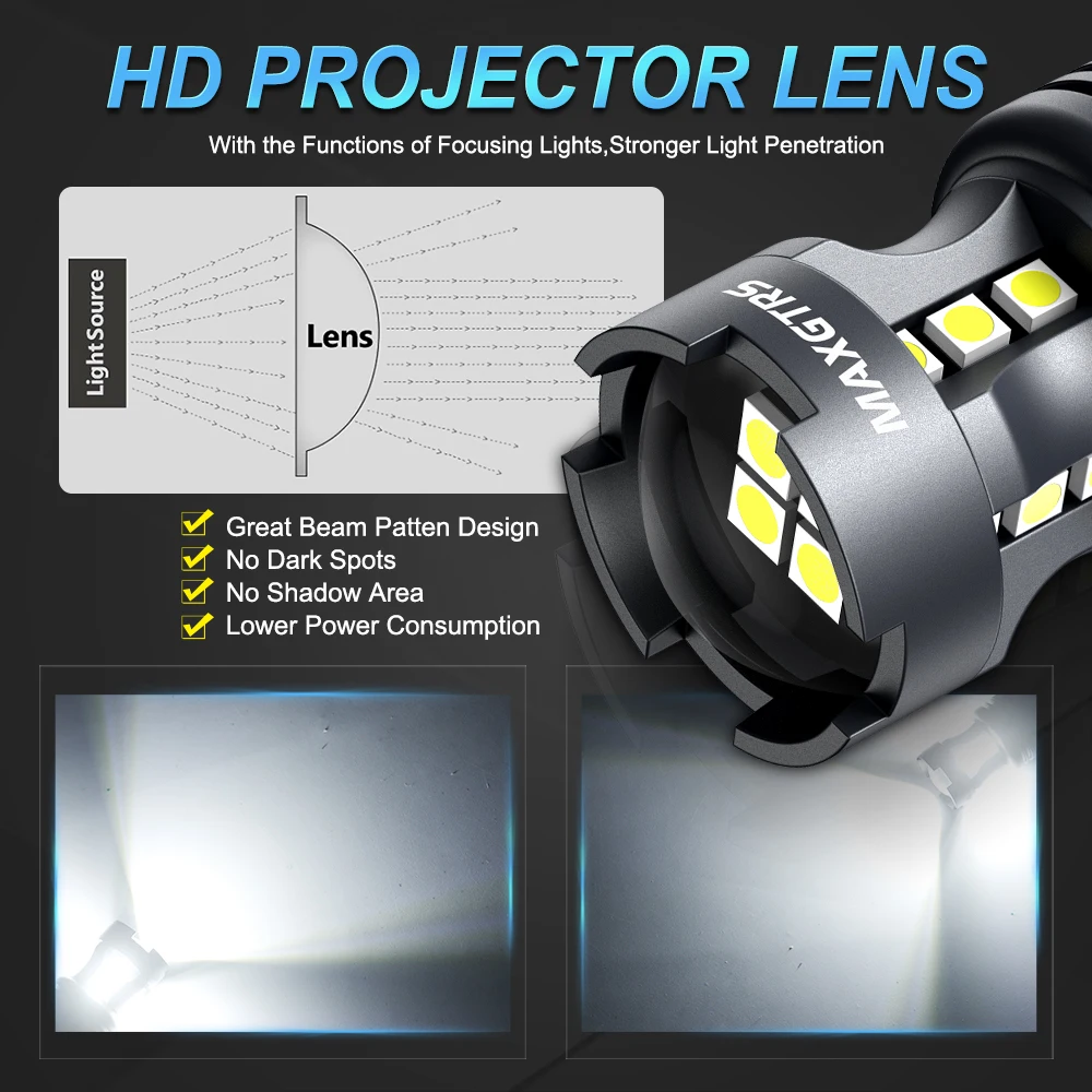 2x P21W BA15S LED Canbus 1156 BAY15D 1157 P21/5W Светодиодные лампы T20 W21W Автомобильные фары 6500K Белый Красный Стоп-сигналы Лампа заднего хода DRL