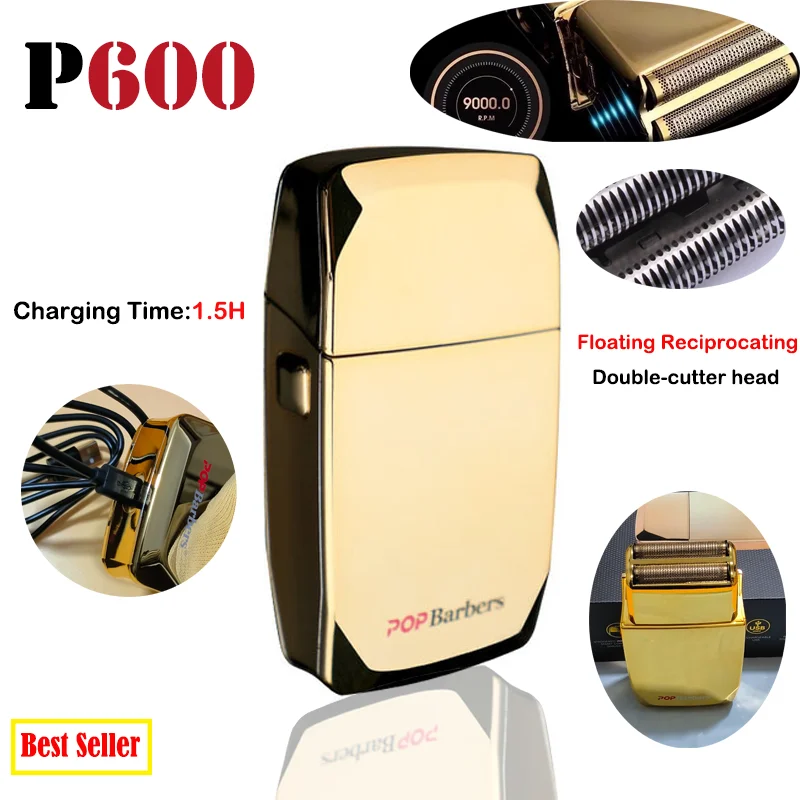 Professional POP Barbers P600F P600 M7 Oil Head Electric Hair Clippers Oil Gradient Push Electric Shaver Hair Trimmer