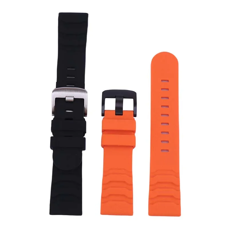 24mm silicone watch strap accessories compatible with luminox 3501 8831 3749 3741 Sport rubber watch Band wristband bracelet